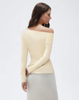 Wool Blend Off the Shoulder Sweater