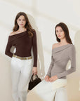 Wool Blend Off the Shoulder Sweater