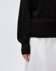 Wool V Neck Wrap Sweater - Long Sleeve-SUUKSESS-SUUKSESS