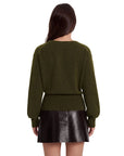 Wool V Neck Wrap Sweater - Long Sleeve-SUUKSESS-SUUKSESS