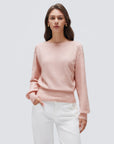 Wool V Neck Wrap Sweater - Long Sleeve-SUUKSESS-SUUKSESS