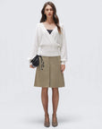 Wool V Neck Wrap Sweater - Long Sleeve-SUUKSESS-SUUKSESS