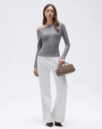 Fall Off the Shoulder Soft Sweater-SUUKSESS-SUUKSESS