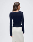 Cashmere Cinched Waist Boat Neck Bell Sleeve Sweaters-SUUKSESS-SUUKSESS