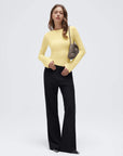 Cashmere Cinched Waist Boat Neck Bell Sleeve Sweaters-SUUKSESS-SUUKSESS