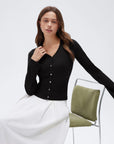 Cashmere Fitted Waist Cardigan Sweater