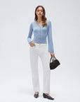 Cashmere Fitted Waist Cardigan Sweater