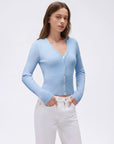 Cashmere Fitted Waist Cardigan Sweater