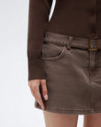 Cashmere Crewneck waistband Cardigan Sweater-SUUKSESS-SUUKSESS