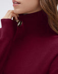 Cashmere Blend Turtle Neck Sweaters - Long Sleeve