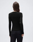 Cashmere Crewneck Cardigan Sweater