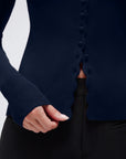 Cashmere Crewneck Cardigan Sweater
