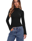 Cashmere Blend Turtleneck Sweaters - Long Sleeve