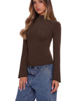 Cashmere Blend Turtleneck Sweaters - Long Sleeve
