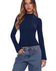 Cashmere Blend Turtleneck Sweaters - Long Sleeve