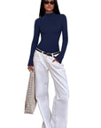 Cashmere Blend Turtleneck Sweaters - Long Sleeve