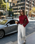 Cashmere Blend Turtleneck Sweaters - Long Sleeve