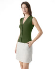 Button Down V Neck Sleeveless Tank Tops Sweater Vest-SUUKSESS-SUUKSESS