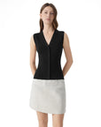 Button Down V Neck Sleeveless Tank Tops Sweater Vest-SUUKSESS-SUUKSESS