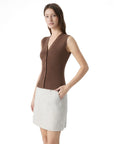 Button Down V Neck Sleeveless Tank Tops Sweater Vest-SUUKSESS-SUUKSESS