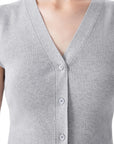 Button Down V Neck Sleeveless Tank Tops Sweater Vest-SUUKSESS-SUUKSESS
