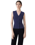 Button Down V Neck Sleeveless Tank Tops Sweater Vest-SUUKSESS-SUUKSESS