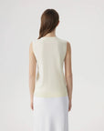 Cashmere Silk Blend Vest Sleeveless Sweater - Short Sleeve-SUUKSESS-SUUKSESS