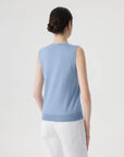Cashmere Silk Blend Vest Sleeveless Sweater - Short Sleeve-SUUKSESS-SUUKSESS