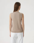 Cashmere Silk Blend Vest Sleeveless Sweater - Short Sleeve-SUUKSESS-SUUKSESS