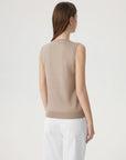 Cashmere Silk Blend Vest Sleeveless Sweater - Short Sleeve-SUUKSESS-SUUKSESS