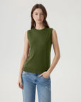 Cashmere Silk Blend Vest Sleeveless Sweater - Short Sleeve-SUUKSESS-SUUKSESS