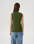 Cashmere Silk Blend Vest Sleeveless Sweater - Short Sleeve-SUUKSESS-SUUKSESS