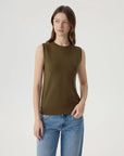 Cashmere Silk Blend Vest Sleeveless Sweater - Short Sleeve-SUUKSESS-SUUKSESS