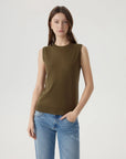 Cashmere Silk Blend Vest Sleeveless Sweater - Short Sleeve-SUUKSESS-SUUKSESS