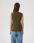 Cashmere Silk Blend Vest Sleeveless Sweater - Short Sleeve-SUUKSESS-SUUKSESS