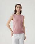 Cashmere Silk Blend Vest Sleeveless Sweater - Short Sleeve-SUUKSESS-SUUKSESS