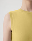 Cashmere Silk Blend Vest Sleeveless Sweater - Short Sleeve