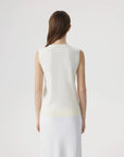 Cashmere Silk Blend Vest Sleeveless Sweater - Short Sleeve-SUUKSESS-SUUKSESS