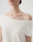 Blend Off The Shoulder Tops Silk Cashmere-SUUKSESS-SUUKSESS