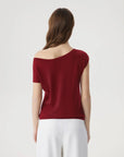 Blend Off The Shoulder Tops Silk Cashmere-SUUKSESS-SUUKSESS