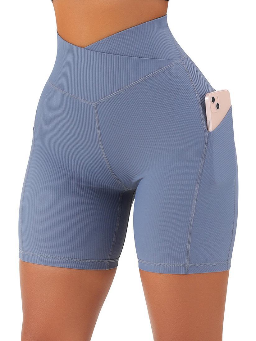 Crossover Sculpt Biker Shorts-Suuksess Women's Shorts for Running, Sports, Hiking - Lululemon Dupe, Gymshark Dupe, Fabletics Dupe