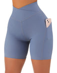Crossover Sculpt Biker Shorts-Suuksess Women's Shorts for Running, Sports, Hiking - Lululemon Dupe, Gymshark Dupe, Fabletics Dupe