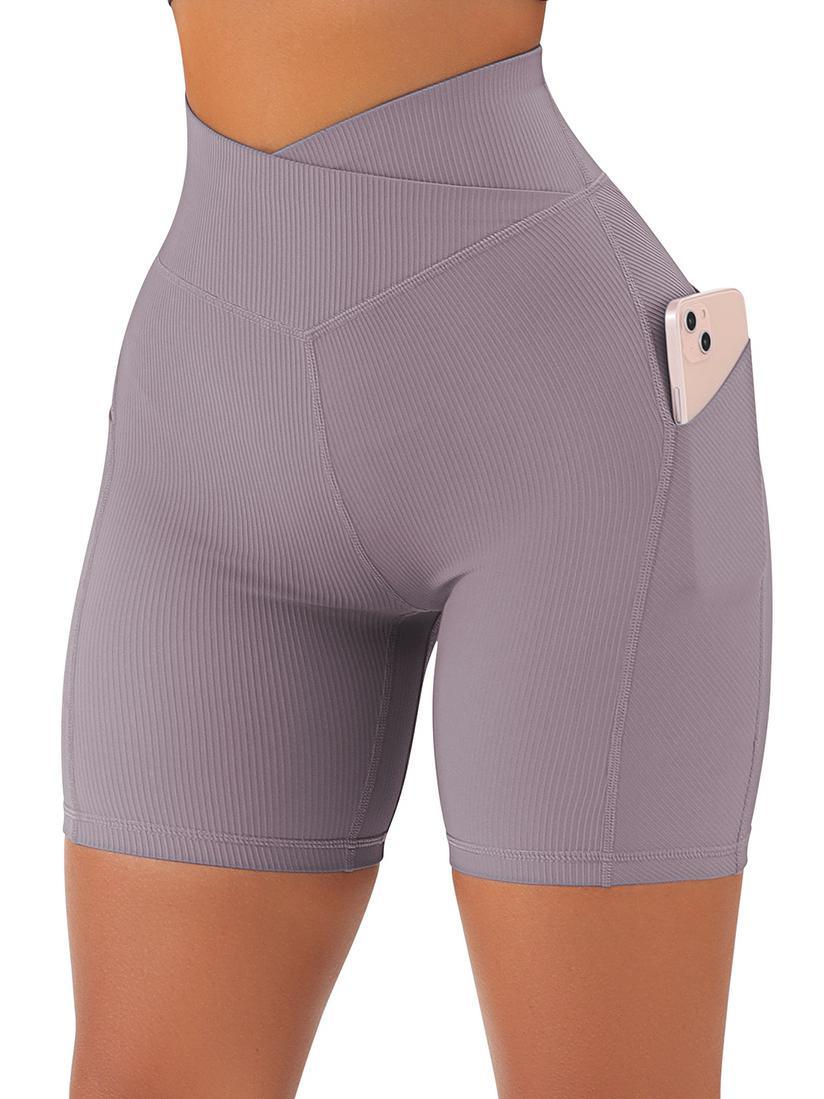 Crossover Sculpt Biker Shorts-Suuksess Women's Shorts for Running, Sports, Hiking - Lululemon Dupe, Gymshark Dupe, Fabletics Dupe