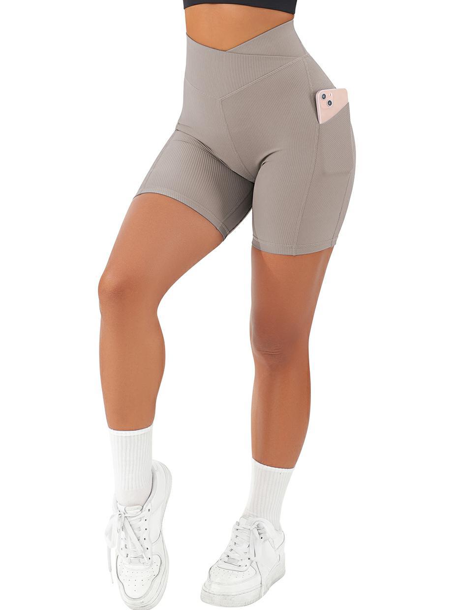 Crossover Sculpt Biker Shorts-Suuksess Women's Shorts for Running, Sports, Hiking - Lululemon Dupe, Gymshark Dupe, Fabletics Dupe
