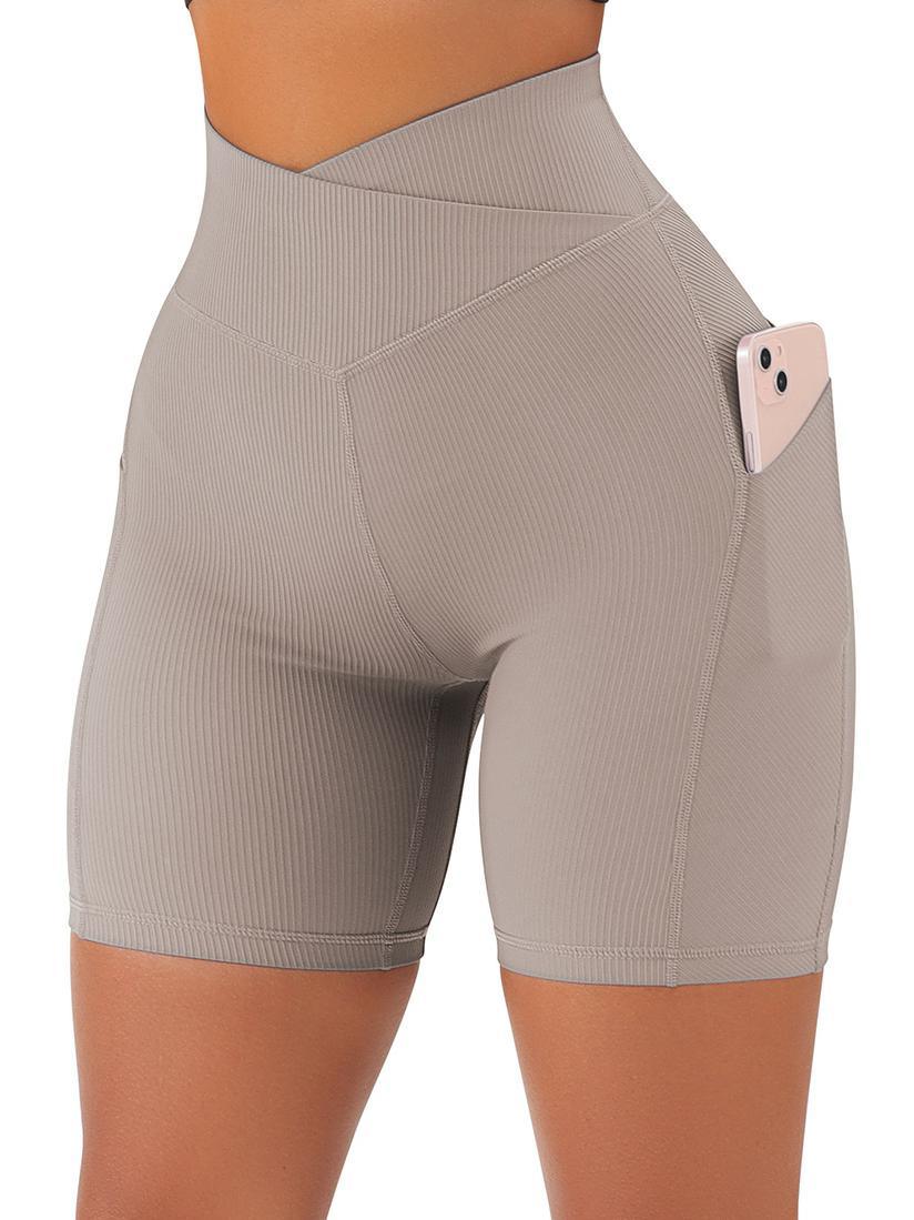 Crossover Sculpt Biker Shorts-Suuksess Women's Shorts for Running, Sports, Hiking - Lululemon Dupe, Gymshark Dupe, Fabletics Dupe