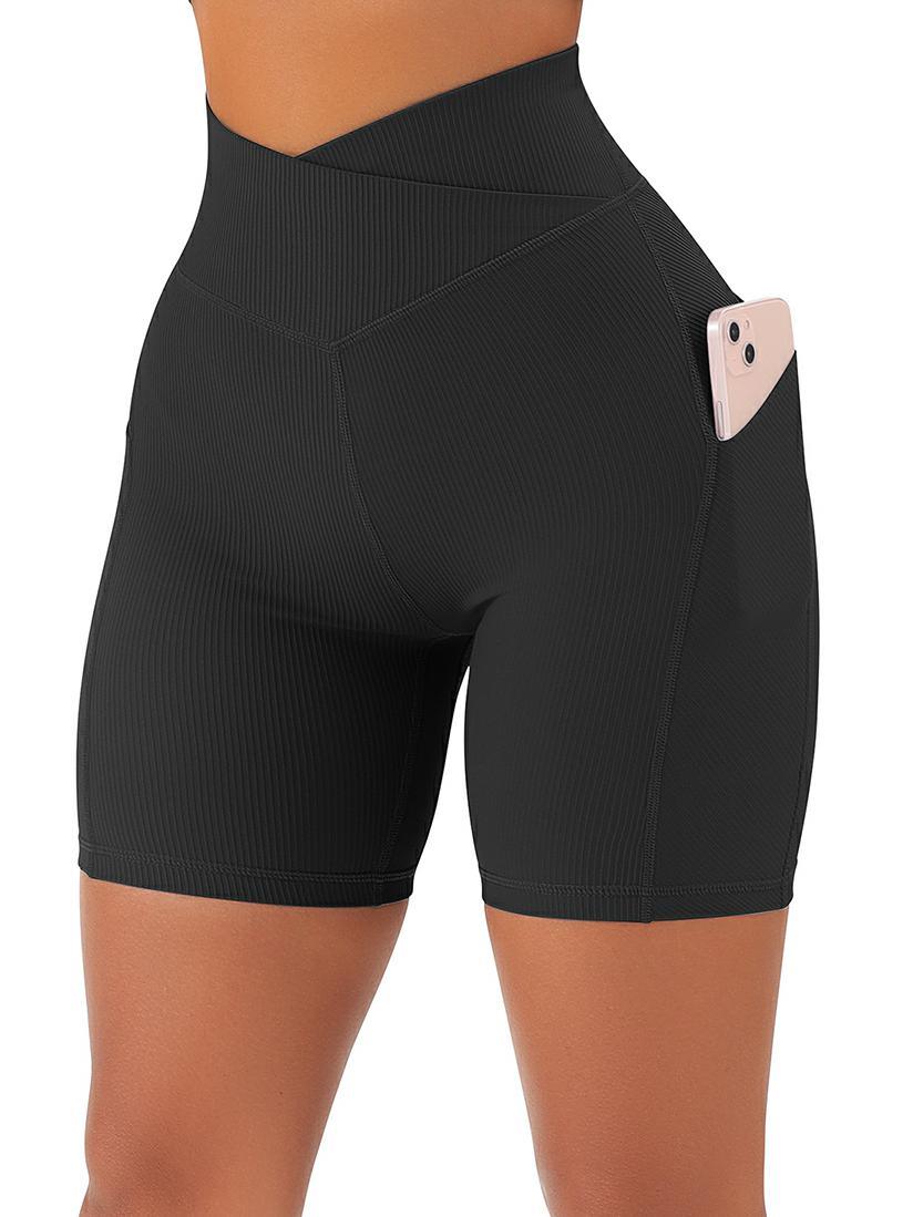 Crossover Sculpt Biker Shorts-Suuksess Women's Shorts for Running, Sports, Hiking - Lululemon Dupe, Gymshark Dupe, Fabletics Dupe