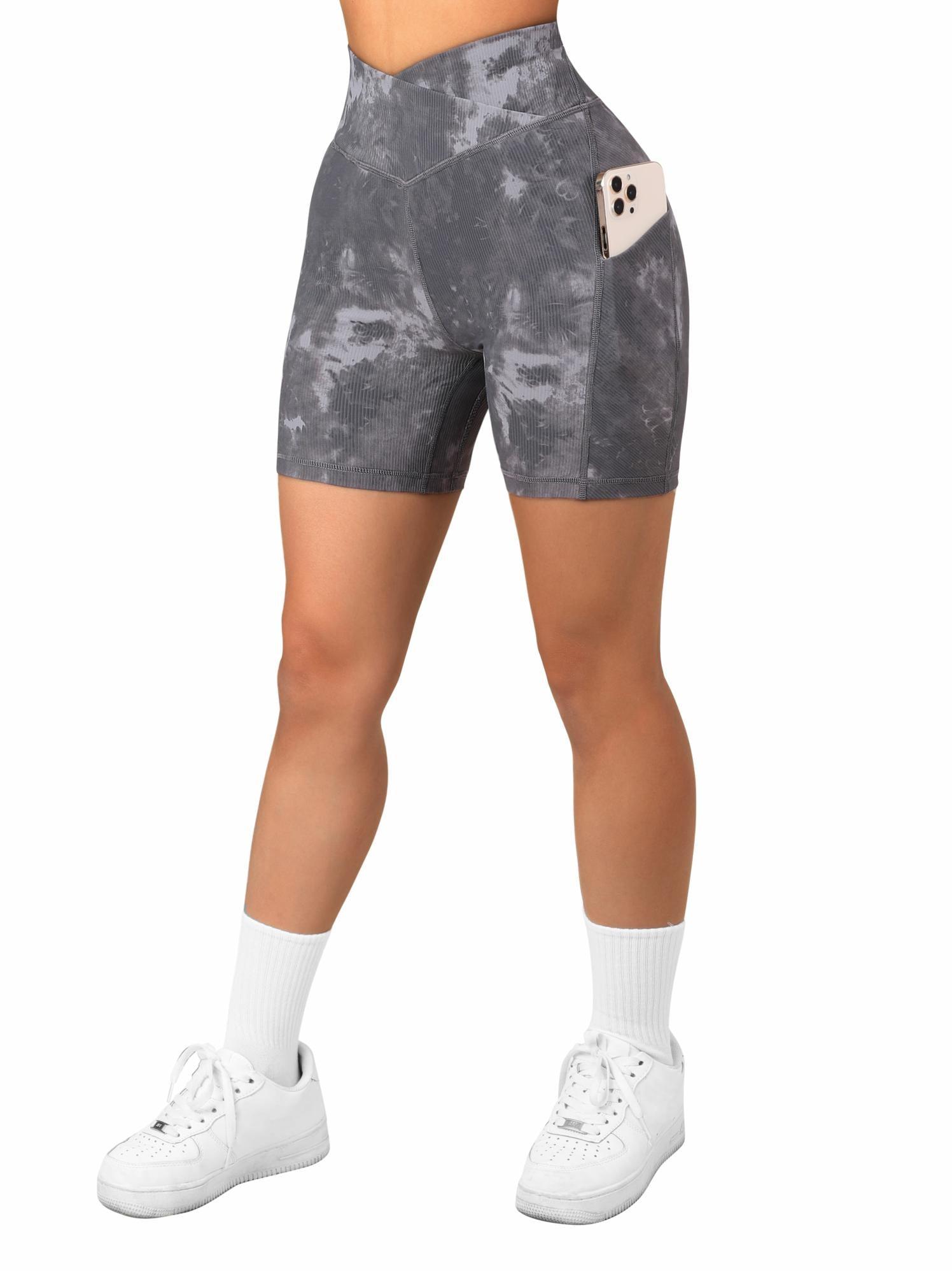 Crossover Sculpt Biker Shorts-Suuksess Women's Shorts for Running, Sports, Hiking - Lululemon Dupe, Gymshark Dupe, Fabletics Dupe