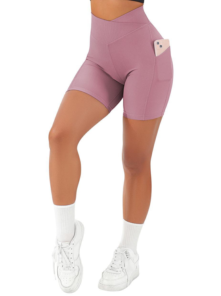 Crossover Sculpt Biker Shorts-Suuksess Women's Shorts for Running, Sports, Hiking - Lululemon Dupe, Gymshark Dupe, Fabletics Dupe