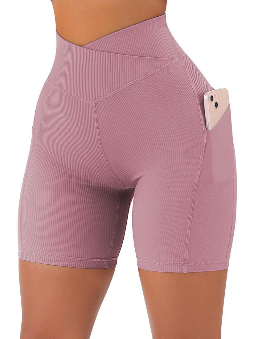 Crossover Sculpt Biker Shorts-Suuksess Women's Shorts for Running, Sports, Hiking - Lululemon Dupe, Gymshark Dupe, Fabletics Dupe