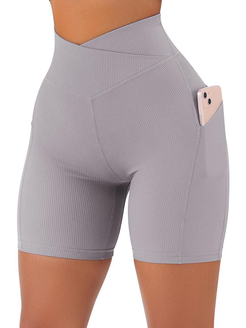 Crossover Sculpt Biker Shorts-Suuksess Women's Shorts for Running, Sports, Hiking - Lululemon Dupe, Gymshark Dupe, Fabletics Dupe